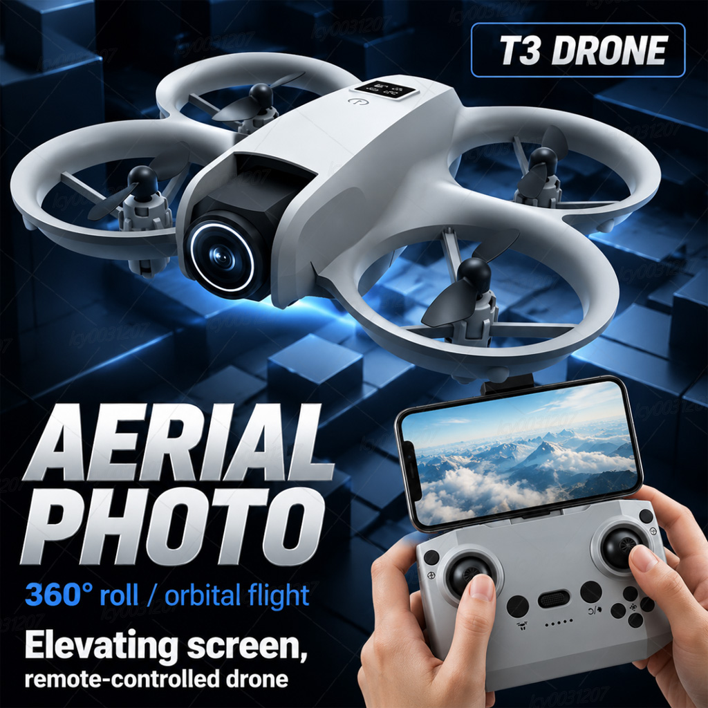 Drone Lidar - โดรน NEW T3 Mini 8K กล้องคู่