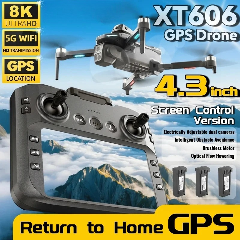 Drone Thermal Imaging - ข้อเสนอที่ดีที่สุด XT606 MAX โดรน GPS 4K