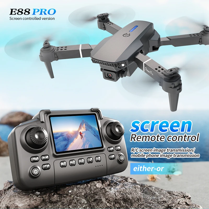 Professional E88 PRO Drone หน้ - Drone Surveying บทวิจารณ์และราคา