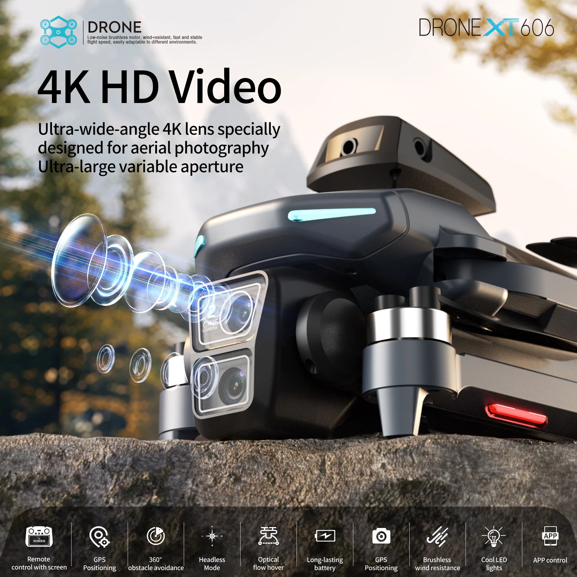 โดรน XT606 MAX GPS รุ่นดั้งเดิ - Drone Surveying บทวิจารณ์และราคา