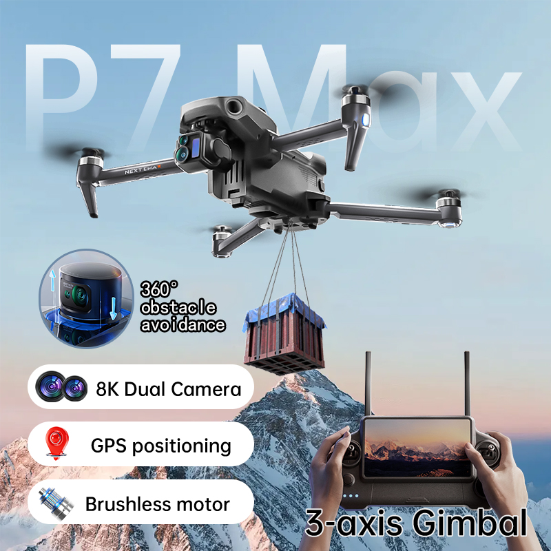 ใหม่P7 Max Drone 8Kกล้องGPS HD - Drone Surveying บทวิจารณ์และราคา