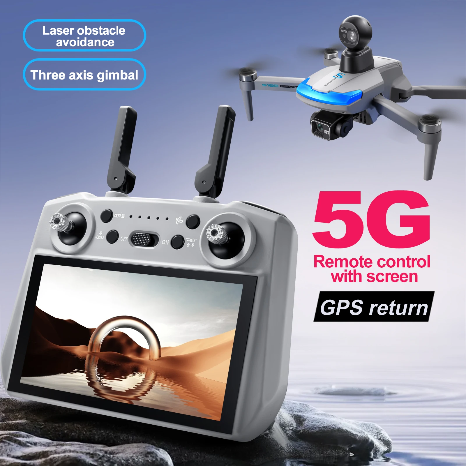 S185 Professional Drone 2.7K H - Drone Surveying บทวิจารณ์และราคา
