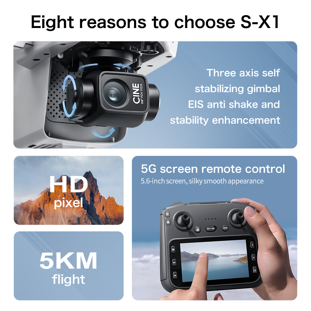 โดรนรุ่น Original S-X1 8K HD ร - Drone Surveying บทวิจารณ์และราคา